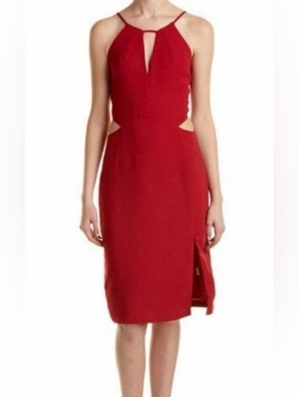 Soieblue Halter Top Dress with side cut outs